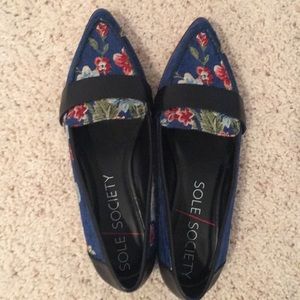 Floral Print Fabric Shoes